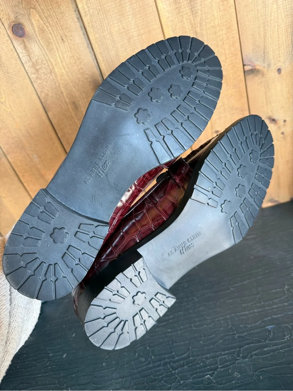 Anne Klein 2 iFlex Aklange Slip-on Loafer Burgundy Brown 9